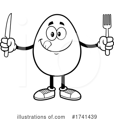 Royalty-Free (RF) Egg Clipart Illustration by Hit Toon - Stock Sample #1741439