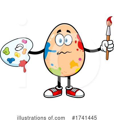 Egg Mascot Clipart #1741445 by Hit Toon
