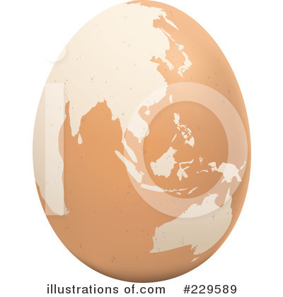 Royalty-Free (RF) Egg Clipart Illustration by Qiun - Stock Sample #229589
