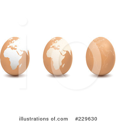 Royalty-Free (RF) Egg Clipart Illustration by Qiun - Stock Sample #229630