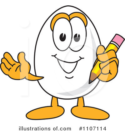 Royalty-Free (RF) Egg Mascot Clipart Illustration by Mascot Junction - Stock Sample #1107114