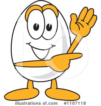 Royalty-Free (RF) Egg Mascot Clipart Illustration by Mascot Junction - Stock Sample #1107118