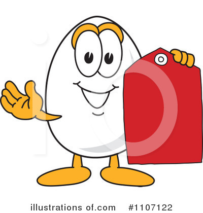 Royalty-Free (RF) Egg Mascot Clipart Illustration by Mascot Junction - Stock Sample #1107122