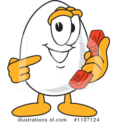 Royalty-Free (RF) Egg Mascot Clipart Illustration by Mascot Junction - Stock Sample #1107124