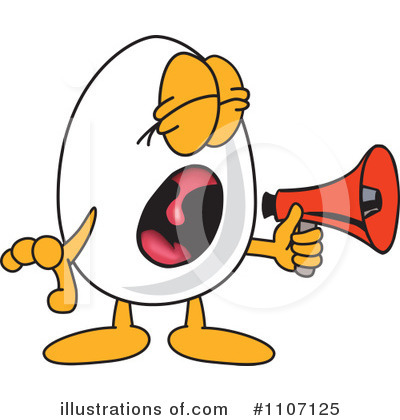 Royalty-Free (RF) Egg Mascot Clipart Illustration by Mascot Junction - Stock Sample #1107125