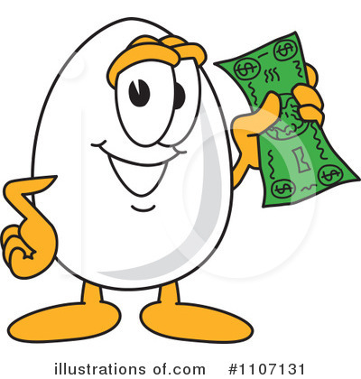 Royalty-Free (RF) Egg Mascot Clipart Illustration by Mascot Junction - Stock Sample #1107131