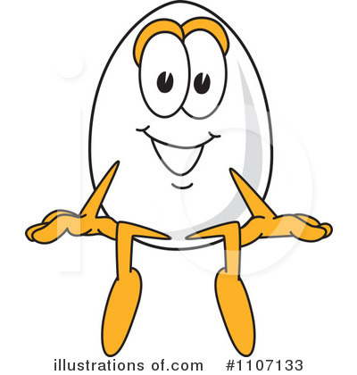 Royalty-Free (RF) Egg Mascot Clipart Illustration by Mascot Junction - Stock Sample #1107133