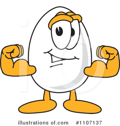Royalty-Free (RF) Egg Mascot Clipart Illustration by Mascot Junction - Stock Sample #1107137