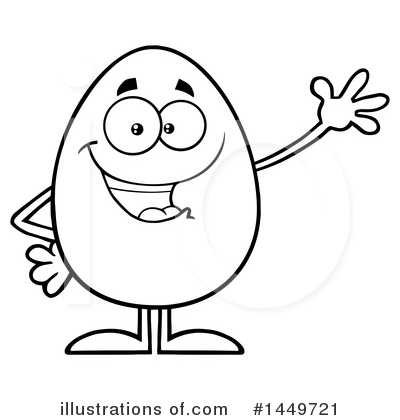 Royalty-Free (RF) Egg Mascot Clipart Illustration by Hit Toon - Stock Sample #1449721