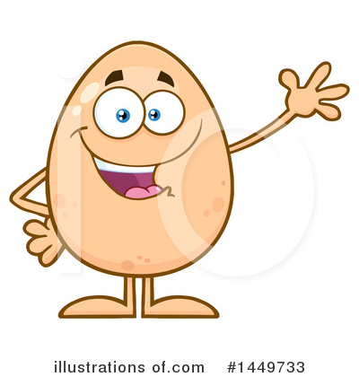 Royalty-Free (RF) Egg Mascot Clipart Illustration by Hit Toon - Stock Sample #1449733