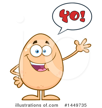 Royalty-Free (RF) Egg Mascot Clipart Illustration by Hit Toon - Stock Sample #1449735