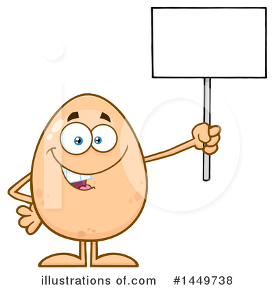 Royalty-Free (RF) Egg Mascot Clipart Illustration by Hit Toon - Stock Sample #1449738