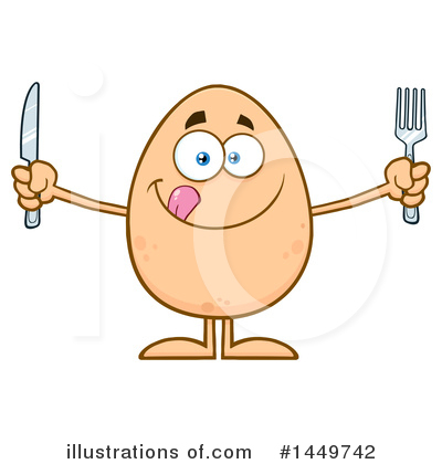 Royalty-Free (RF) Egg Mascot Clipart Illustration by Hit Toon - Stock Sample #1449742