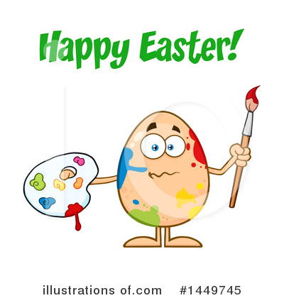 Royalty-Free (RF) Egg Mascot Clipart Illustration by Hit Toon - Stock Sample #1449745