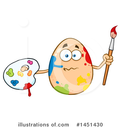 Royalty-Free (RF) Egg Mascot Clipart Illustration by Hit Toon - Stock Sample #1451430