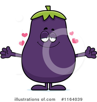 Royalty-Free (RF) Eggplant Clipart Illustration by Cory Thoman - Stock Sample #1164039