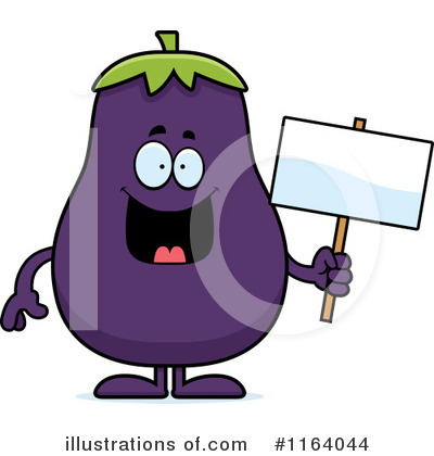 Royalty-Free (RF) Eggplant Clipart Illustration by Cory Thoman - Stock Sample #1164044