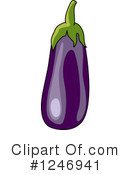 Eggplant Clipart #1246941 by Vector Tradition SM