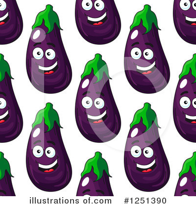 Royalty-Free (RF) Eggplant Clipart Illustration by Vector Tradition SM - Stock Sample #1251390