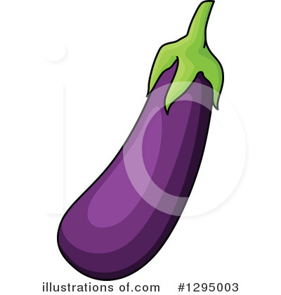 Royalty-Free (RF) Eggplant Clipart Illustration by Vector Tradition SM - Stock Sample #1295003