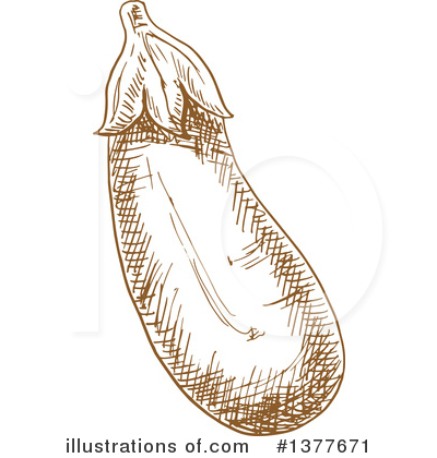 Royalty-Free (RF) Eggplant Clipart Illustration by Vector Tradition SM - Stock Sample #1377671