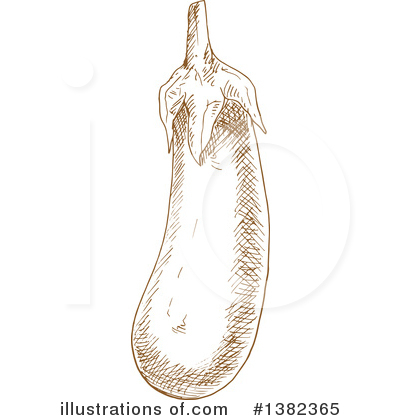 Royalty-Free (RF) Eggplant Clipart Illustration by Vector Tradition SM - Stock Sample #1382365