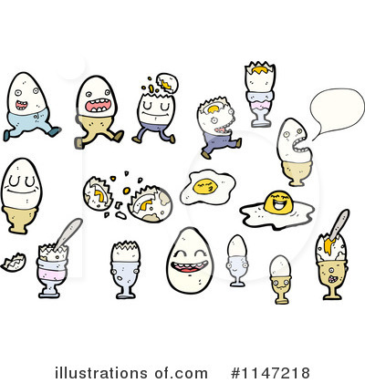 Royalty-Free (RF) Eggs Clipart Illustration by lineartestpilot - Stock Sample #1147218