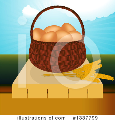 Royalty-Free (RF) Eggs Clipart Illustration by elaineitalia - Stock Sample #1337799