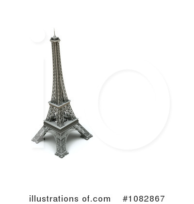 Royalty-Free (RF) Eiffel Tower Clipart Illustration by chrisroll - Stock Sample #1082867
