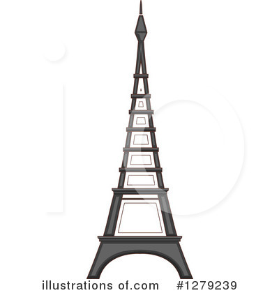 Royalty-Free (RF) Eiffel Tower Clipart Illustration by BNP Design Studio - Stock Sample #1279239