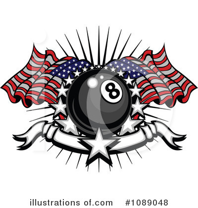 Royalty-Free (RF) Eight Ball Clipart Illustration by Chromaco - Stock Sample #1089048