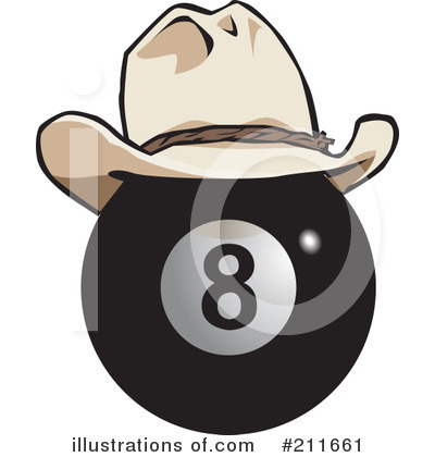 Royalty-Free (RF) Eight Ball Clipart Illustration by Dennis Holmes Designs - Stock Sample #211661