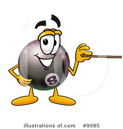 Royalty-Free (RF) Eight Ball Clipart Illustration by Mascot Junction - Stock Sample #9065