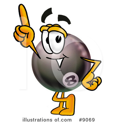 Royalty-Free (RF) Eight Ball Clipart Illustration by Mascot Junction - Stock Sample #9069