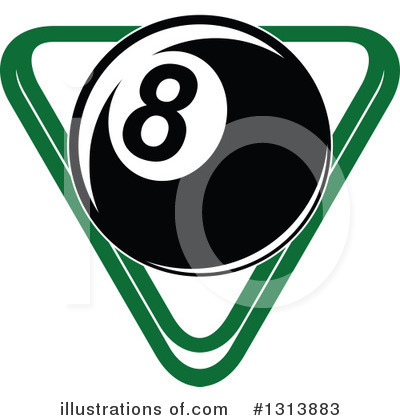 Royalty-Free (RF) Eightball Clipart Illustration by Vector Tradition SM - Stock Sample #1313883