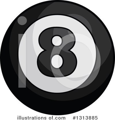 Royalty-Free (RF) Eightball Clipart Illustration by Vector Tradition SM - Stock Sample #1313885