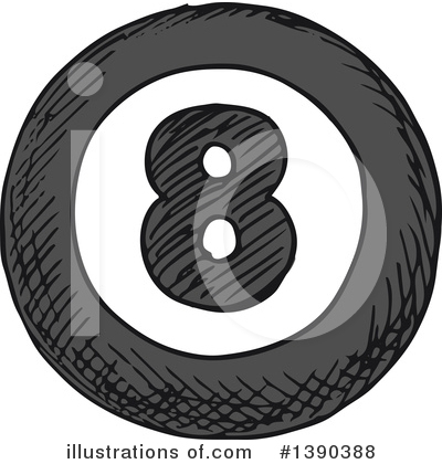 Royalty-Free (RF) Eightball Clipart Illustration by Vector Tradition SM - Stock Sample #1390388