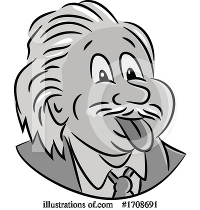Albert Einstein Clipart #1708691 by patrimonio