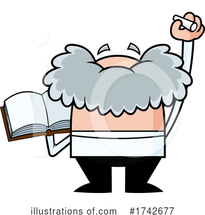 Royalty-Free (RF) Einstein Clipart Illustration by Hit Toon - Stock Sample #1742677