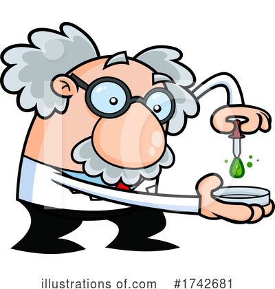 Albert Einstein Clipart #1742681 by Hit Toon