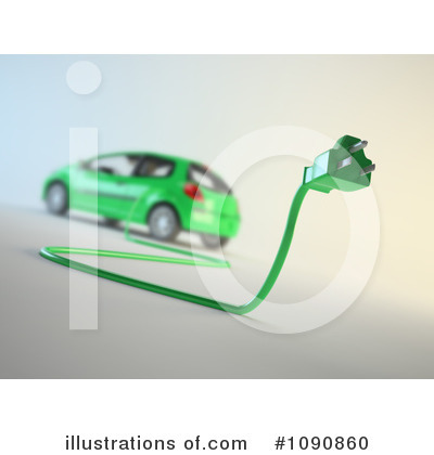 Royalty-Free (RF) Electric Car Clipart Illustration by Mopic - Stock Sample #1090860