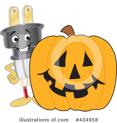 Electric Plug Character Clipart #434958 by Mascot Junction