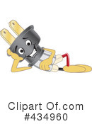 Electric Plug Character Clipart #434960 by Mascot Junction