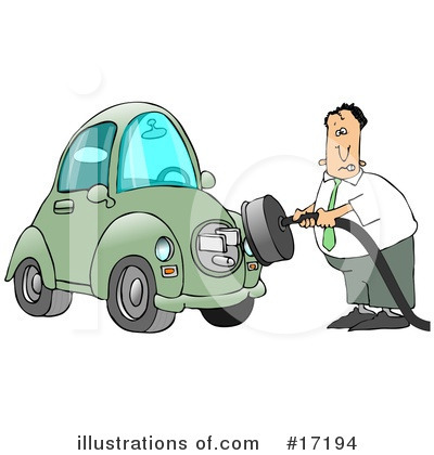 Royalty-Free (RF) Electrical Car Clipart Illustration by djart - Stock Sample #17194
