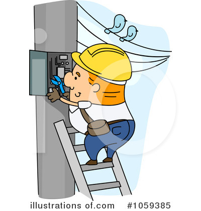 Royalty-Free (RF) Electrician Clipart Illustration by BNP Design Studio - Stock Sample #1059385