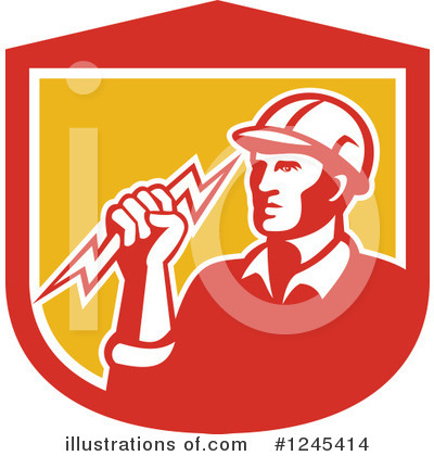 Electrician Clipart #1245414 by patrimonio