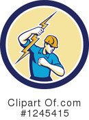 Electrician Clipart #1245415 by patrimonio