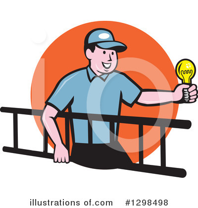 Royalty-Free (RF) Electrician Clipart Illustration by patrimonio - Stock Sample #1298498