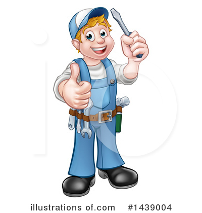 Royalty-Free (RF) Electrician Clipart Illustration by AtStockIllustration - Stock Sample #1439004