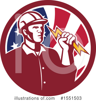 Lineman Clipart #1551503 by patrimonio